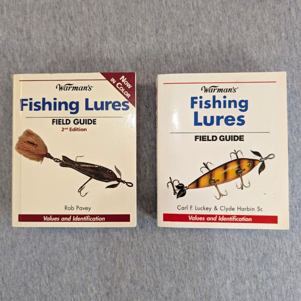 Lot of 2 Warman's Fishing Lures Field Guide 1st& 2nd Edition Paperback (2006)